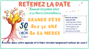 2020: L'Arche La Merci fête ses 50ans! SAVE THE DATE!